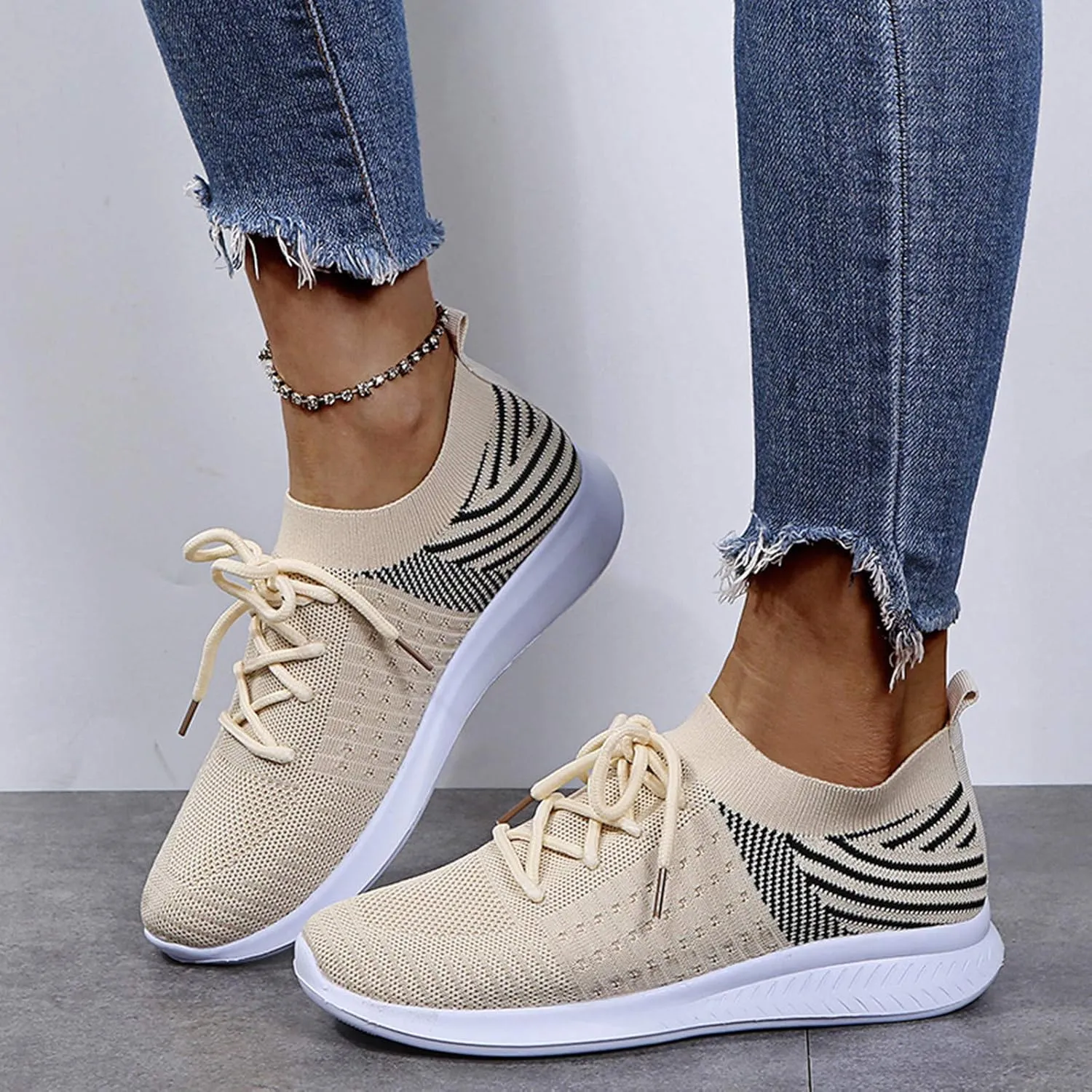 Womens Shoes Sneakers Tenis Antideslizantes para Mujer Azul Marino Women's Running Shoes Black Sole Womens Slip On Sneakers with Arch Support Red Women's Slip On Shoes