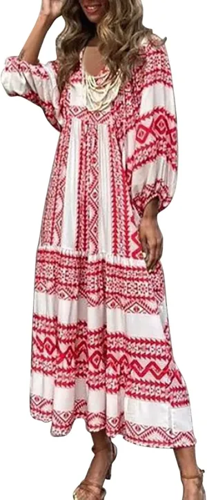 Womens Summer Mini Dress 2025 Casual Puff Sleeve Dresses A Line Bow Tie Front Loose Cute Babydoll