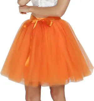 Women's Summer Skirt Women's Skirt A Line Elastic Waistband Waist Tulle Midi Skirt High Waist Skirts Pleated Midi