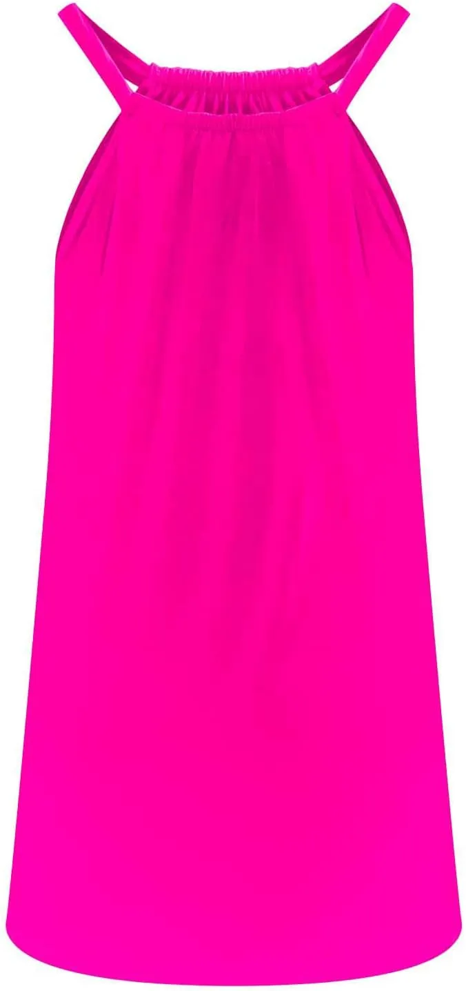 Womens Summer Sundresses Vest Sling Beach Dresses Bikini Beachwear Coverups Casual Vacation Mini Dress