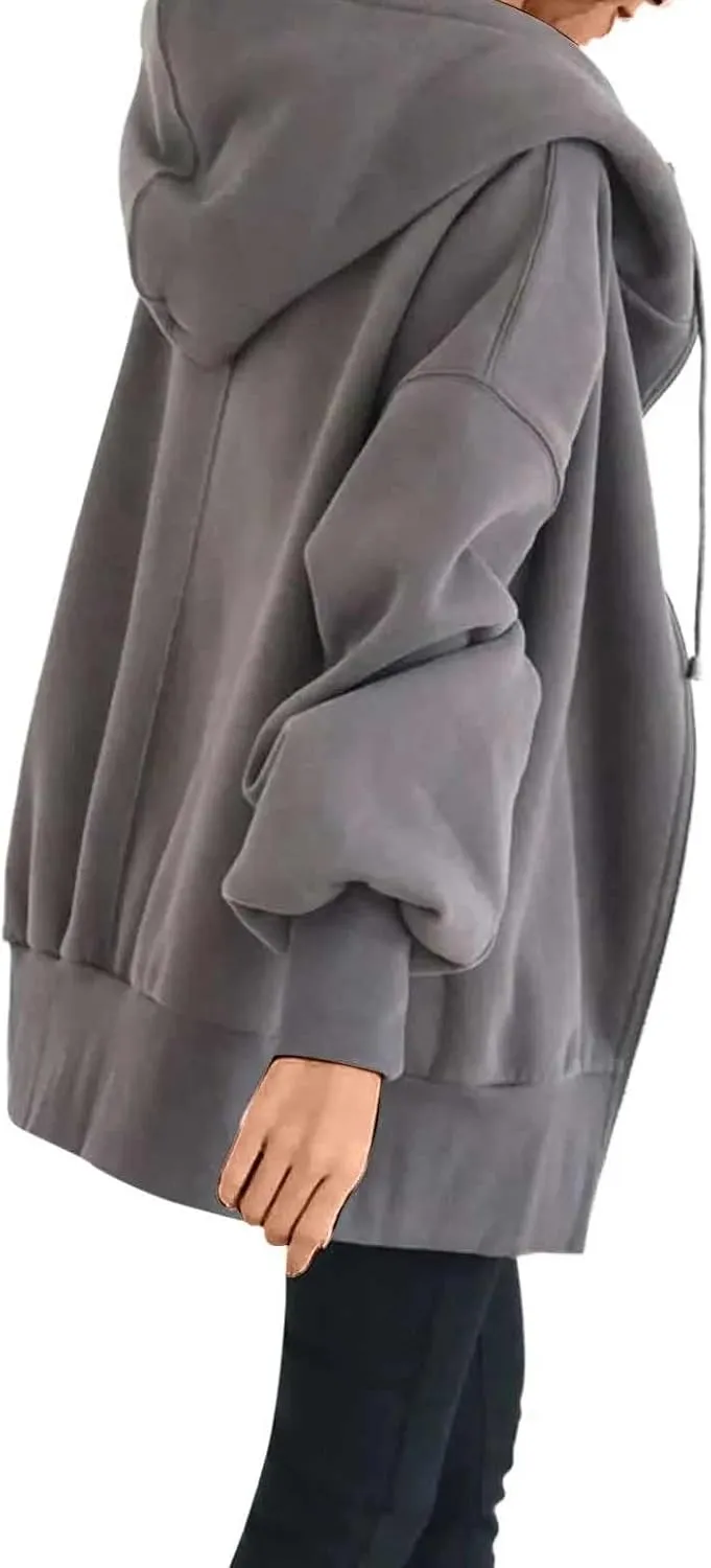 Women's Thicken Fleece Lined Parka Winter Casual Drawstring Clothing Zipper Track Jacket Parka Coat Winter Puffer