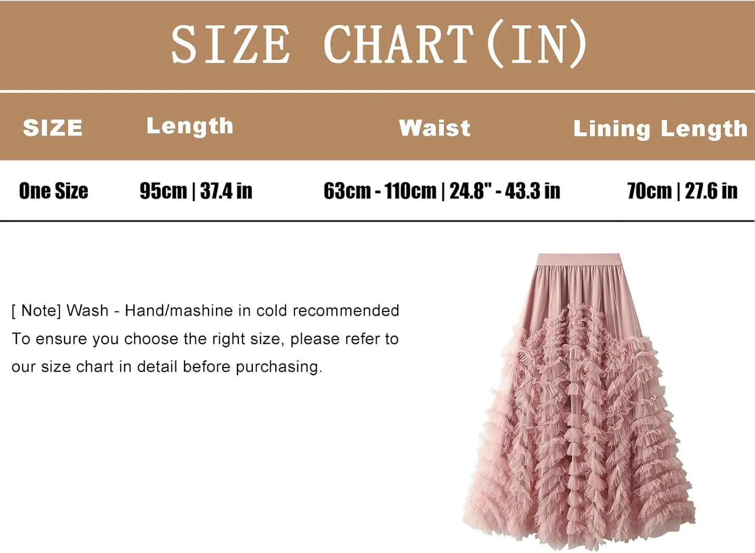 Women's Tulle Skirts Long Fairy Skirt Tiered Ruffles Tutu Puffy Skirt Elastic High Waist A-line Flowy Midi Long Skirt