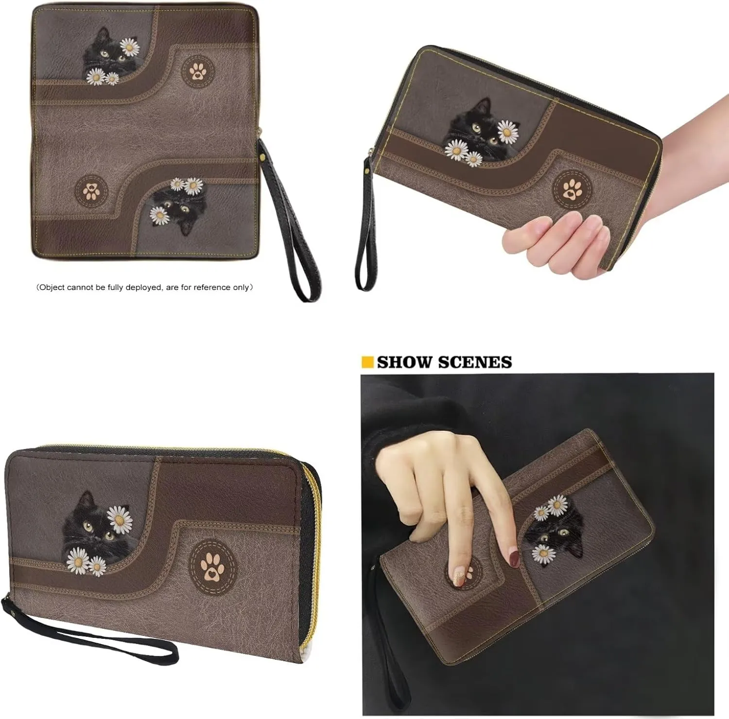 Womens Wallet and Purse Set Tote Bag Hobo Shoulder Handbag with Matching Purse Pu Leather Top Handle Handbag
