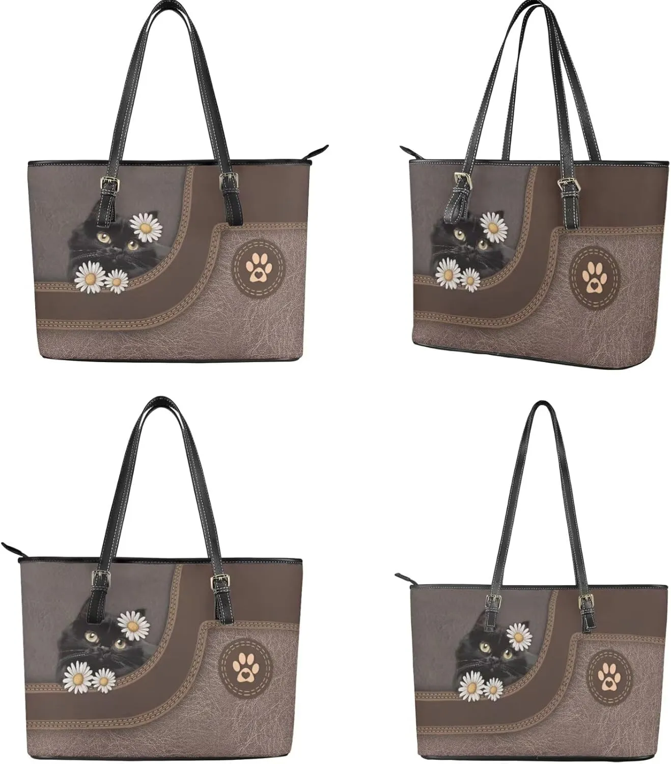 Womens Wallet and Purse Set Tote Bag Hobo Shoulder Handbag with Matching Purse Pu Leather Top Handle Handbag