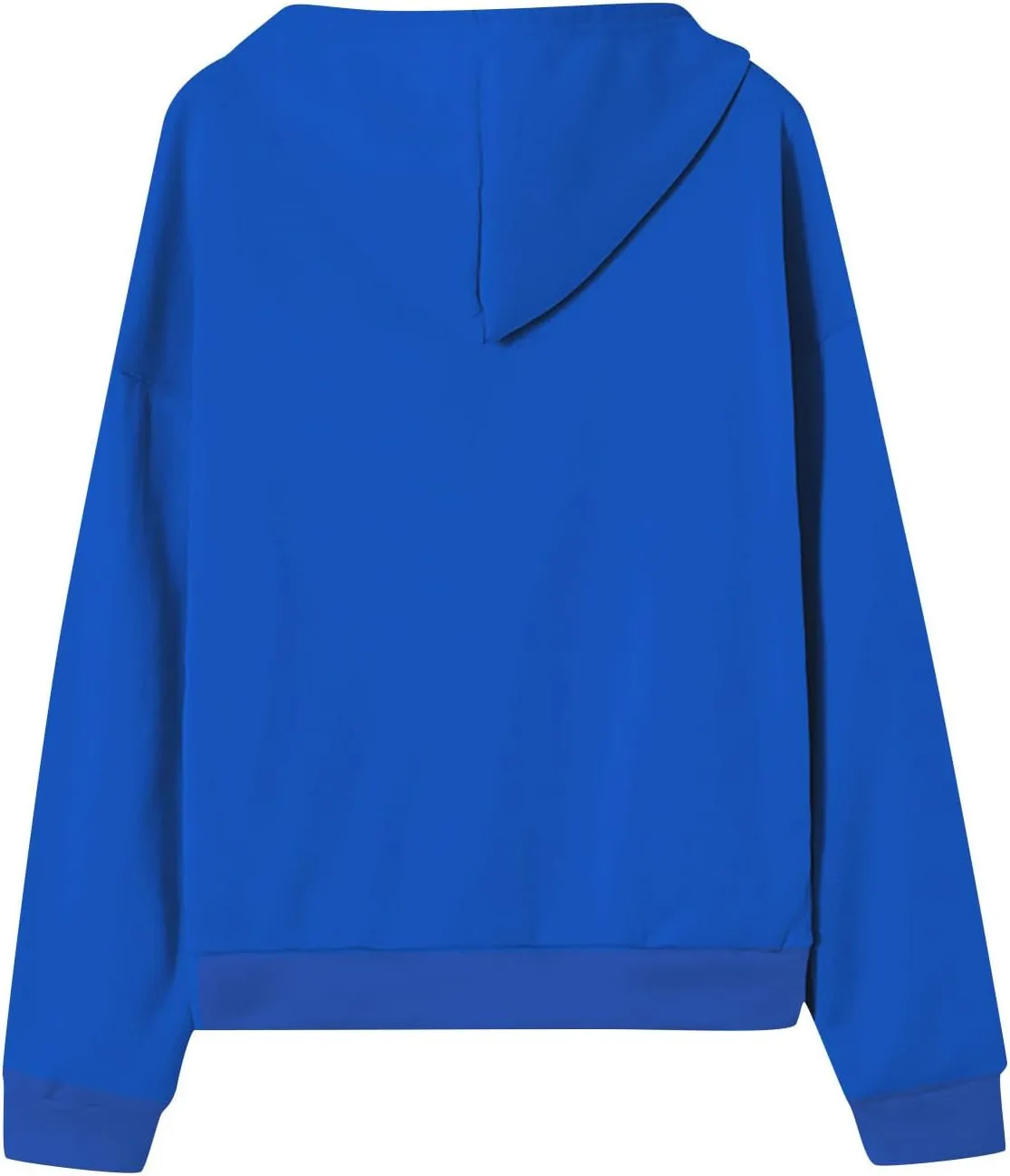 Women's Zip Up Hoodies Casual Fashion Solid Color Long Sleeve Drawstring Pullover Sweatshirt Tops With Pockets