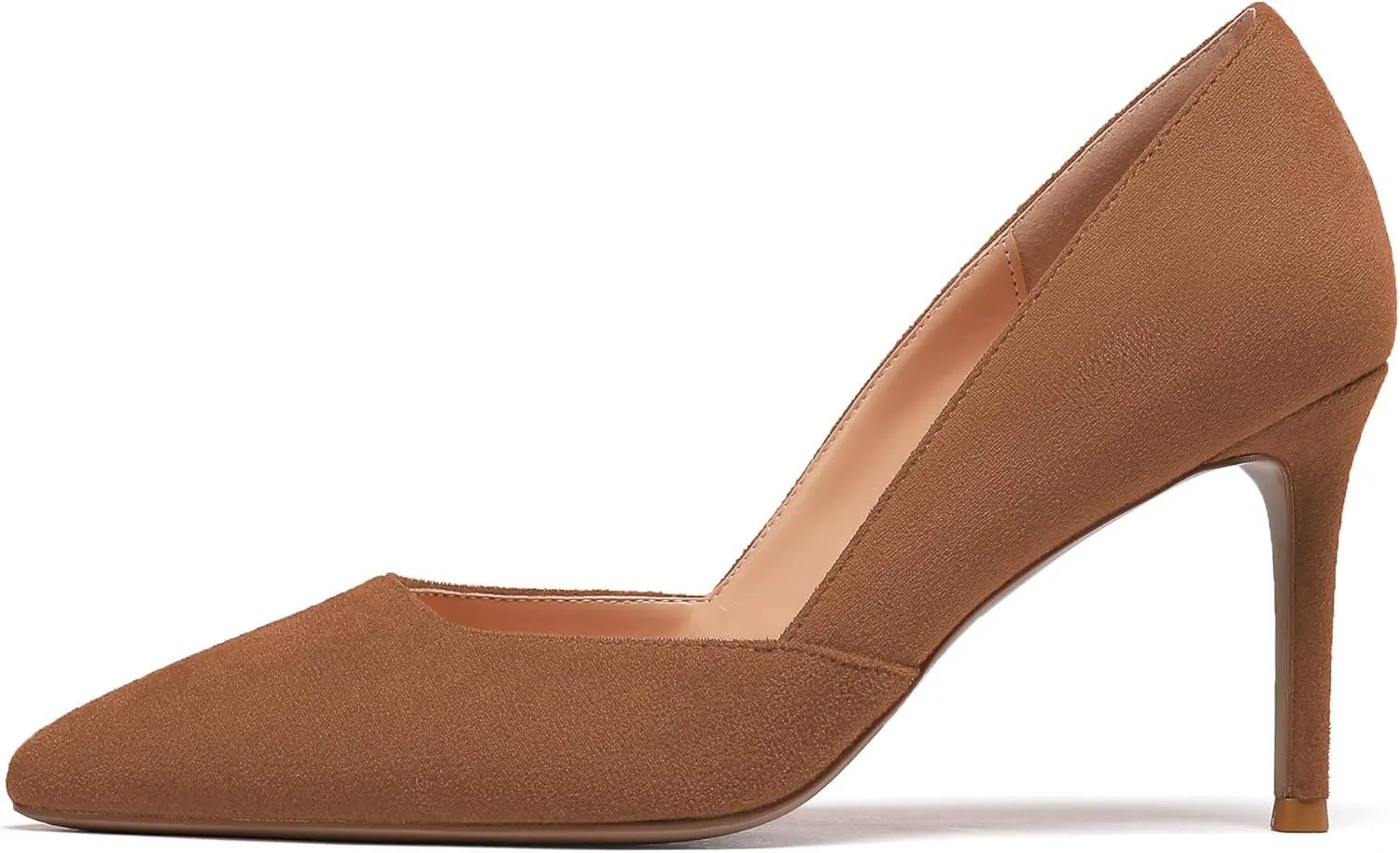 Zamikoo High Heels for Women Pumps 3.5'' Heels Stiletto Closed Toe Slip On Pointed Toe Middle Heels Dress Wedding Party Pumps Ladies Sexy US Size 5 - Size 13